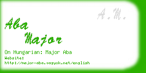 aba major business card